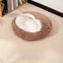 Cozy Shell-Shaped Cat Bed - Plush, Thickened Pet Nest with Non-Slip Waterproof Bottom for Cats & Small Dogs
