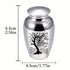 "I Am Always With You" Small Urn For Ashes Tree Of Life Aluminium Alloy Mini Urn For Ashes Cremation Keepsake For Ashes Memorial Ashes Holder