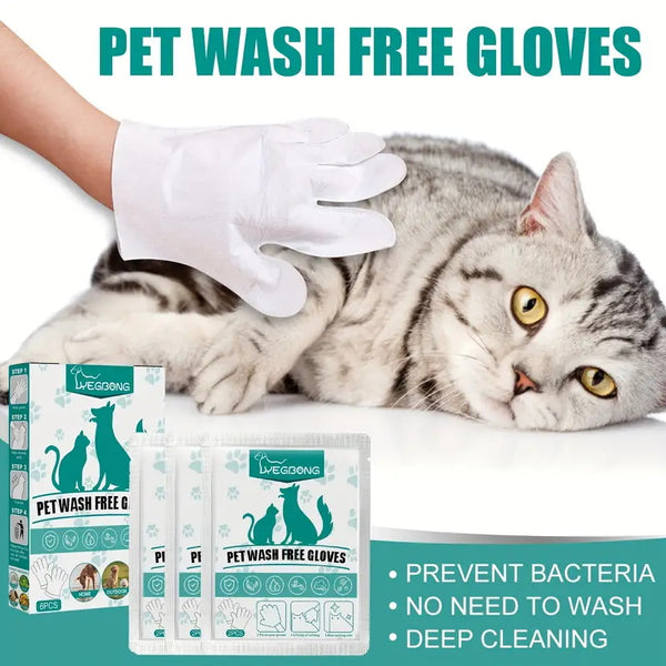 2pcs Pet Cleaning Gloves, Efficient Deodorization And Odor Removal, Perfect For Dry And Wet Cleaning