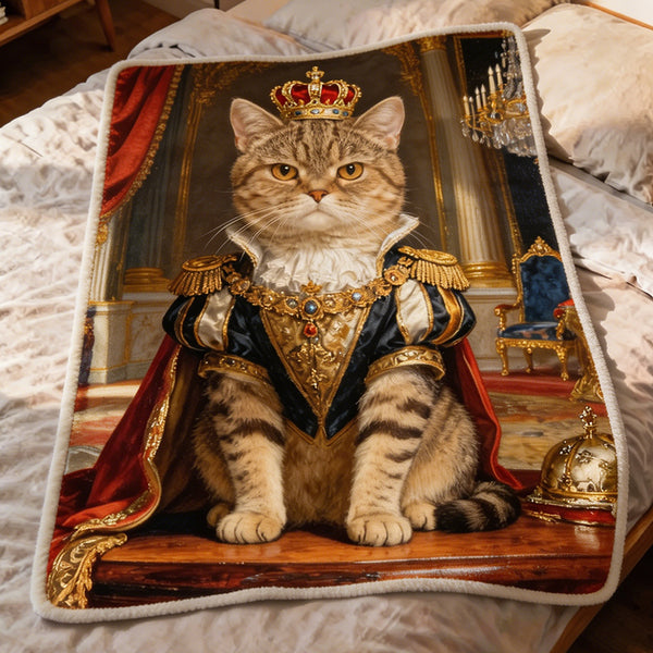 Custom Pet Photo Blanket - Personalized Dog Cat Portrait Fleece Blanket - Unique Christmas Birthday Gift for Pet Lovers
