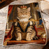 Custom Pet Photo Blanket - Personalized Dog Cat Portrait Fleece Blanket - Unique Christmas Birthday Gift for Pet Lovers
