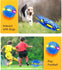 Dog Flying Saucer Ball -Light OwowPet Pet Magic Ball Portable Birthday Samll Dog Toy Balls Interactive Herding Decompression Kids Toys((Blue)