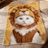Custom Pet Photo Blanket - Personalized Dog Cat Portrait Fleece Blanket - Unique Christmas Birthday Gift for Pet Lovers