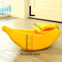 Banana-Shaped Pet Bed for Cats & Small Dogs - Contemporary Nylon Cat House, Cartoon Design