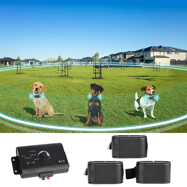 Invisible Wireless Dog Fence, Covers Up to 1.2 Acres, Mutiple Dog Supported