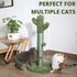 Cute Cactus Pet Cat Tree with Ball and Scratcher